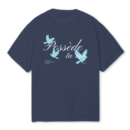 POSSÈDE TA VIE T-SHIRT NAVY BLUE
