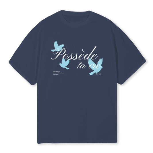 POSSÈDE TA VIE T-SHIRT NAVY BLUE